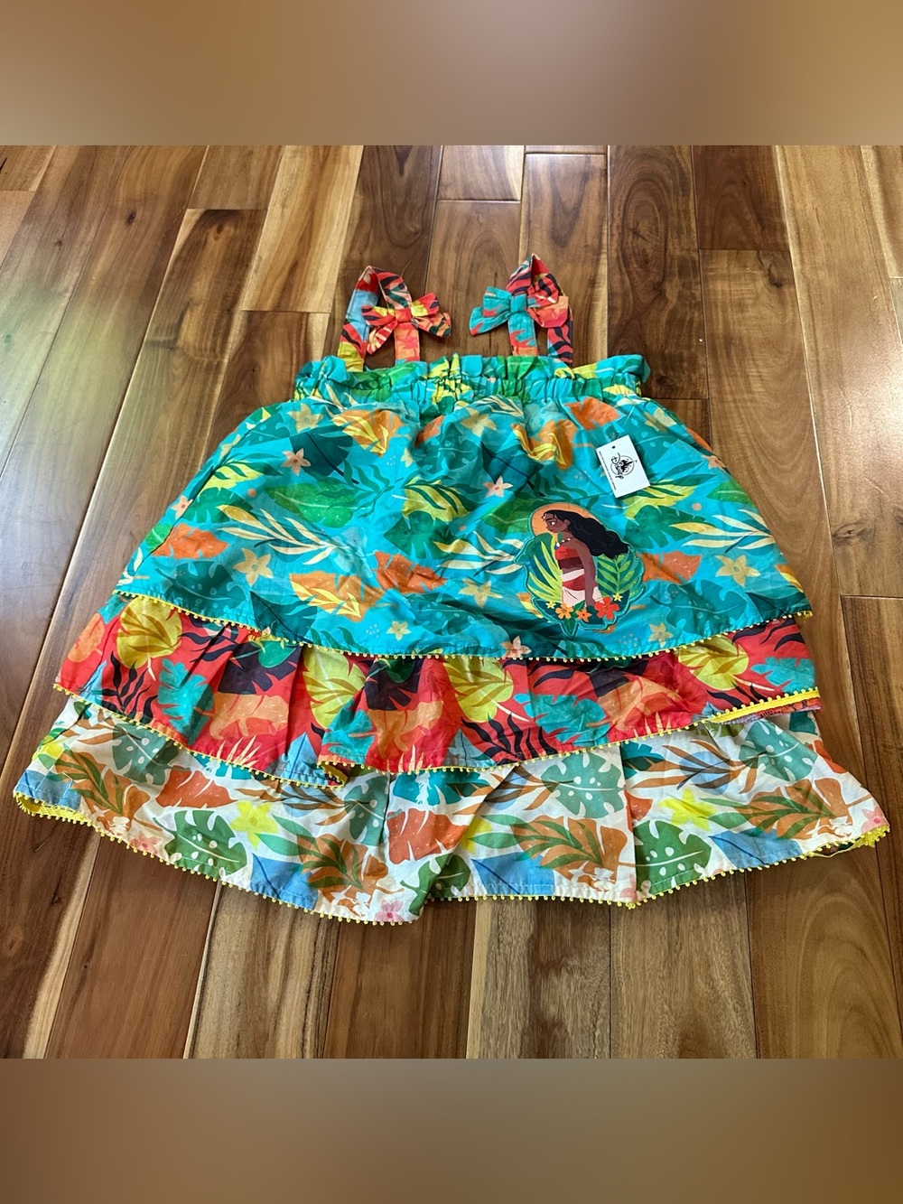 Disney Store Moana Tropical Tiered Dress NWT Size 5/6